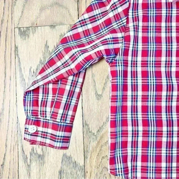 Tommy Hilfiger Boys Long Sleeve Collared Plaid Button Down Size 18 Months - Picture 2 of 8
